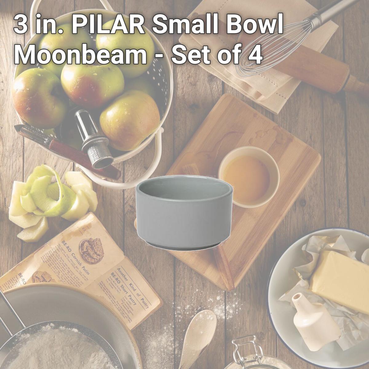 Picture of Blomus 63699.4 3 in. PILAR Small Bowl  Moonbeam - Set of 4