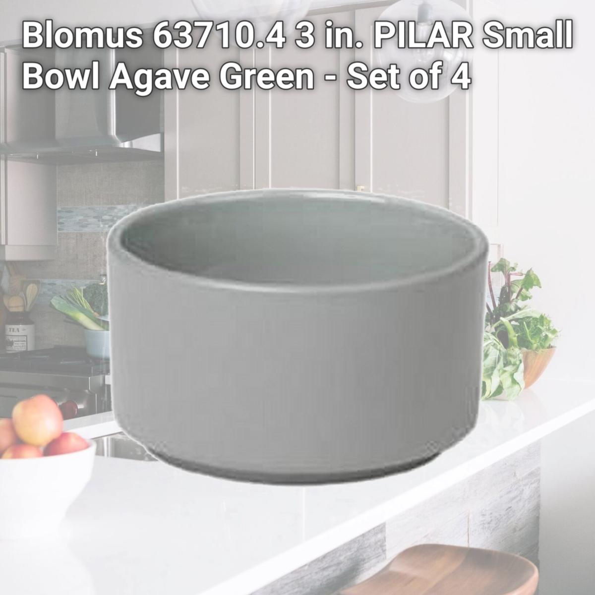 Picture of Blomus 63710.4 3 in. PILAR Small Bowl  Agave Green - Set of 4
