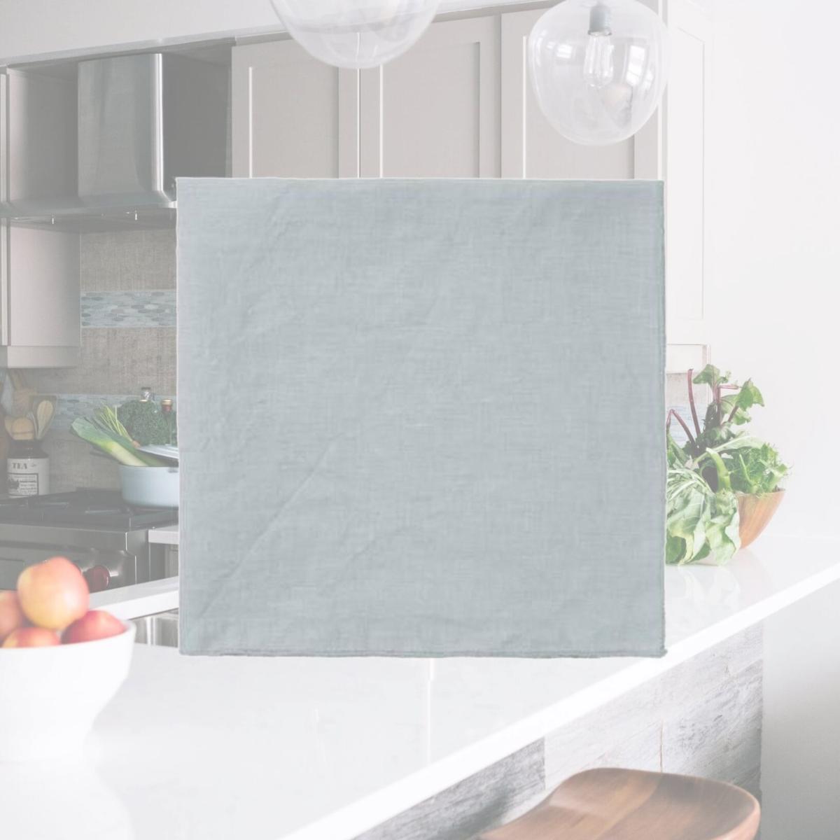 Picture of Blomus 63730.4 17 x 17 in. Lineo Linen Table Napkin, Microchip - Set of 4