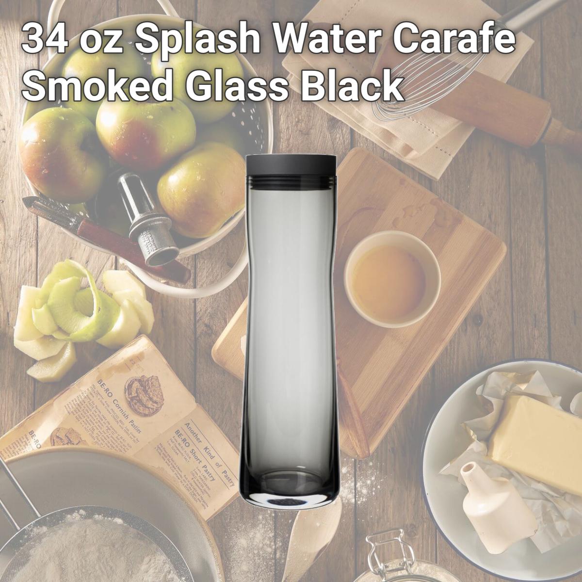 Picture of Blomus 63807 34 oz Splash Water Carafe Smoked Glass, Black