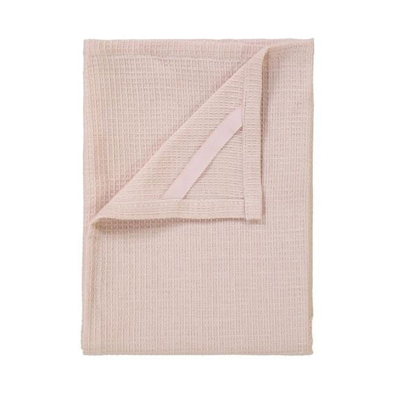 63845 Grid Tea Towels, Rose Dust - Pack Of 2