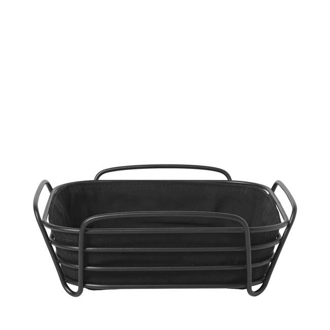63872 10 X 10 In. Delara Bread Basket, Black - Large