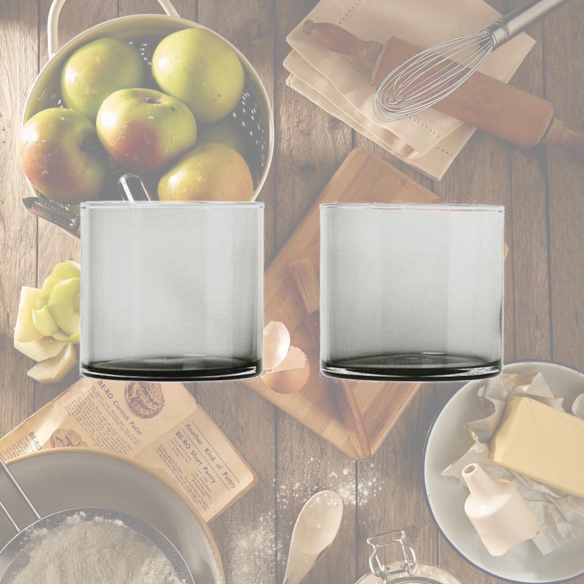 Picture of Blomus 63915 7 oz Mera Drinking Glasses Lowball, Smoked - Set of 2