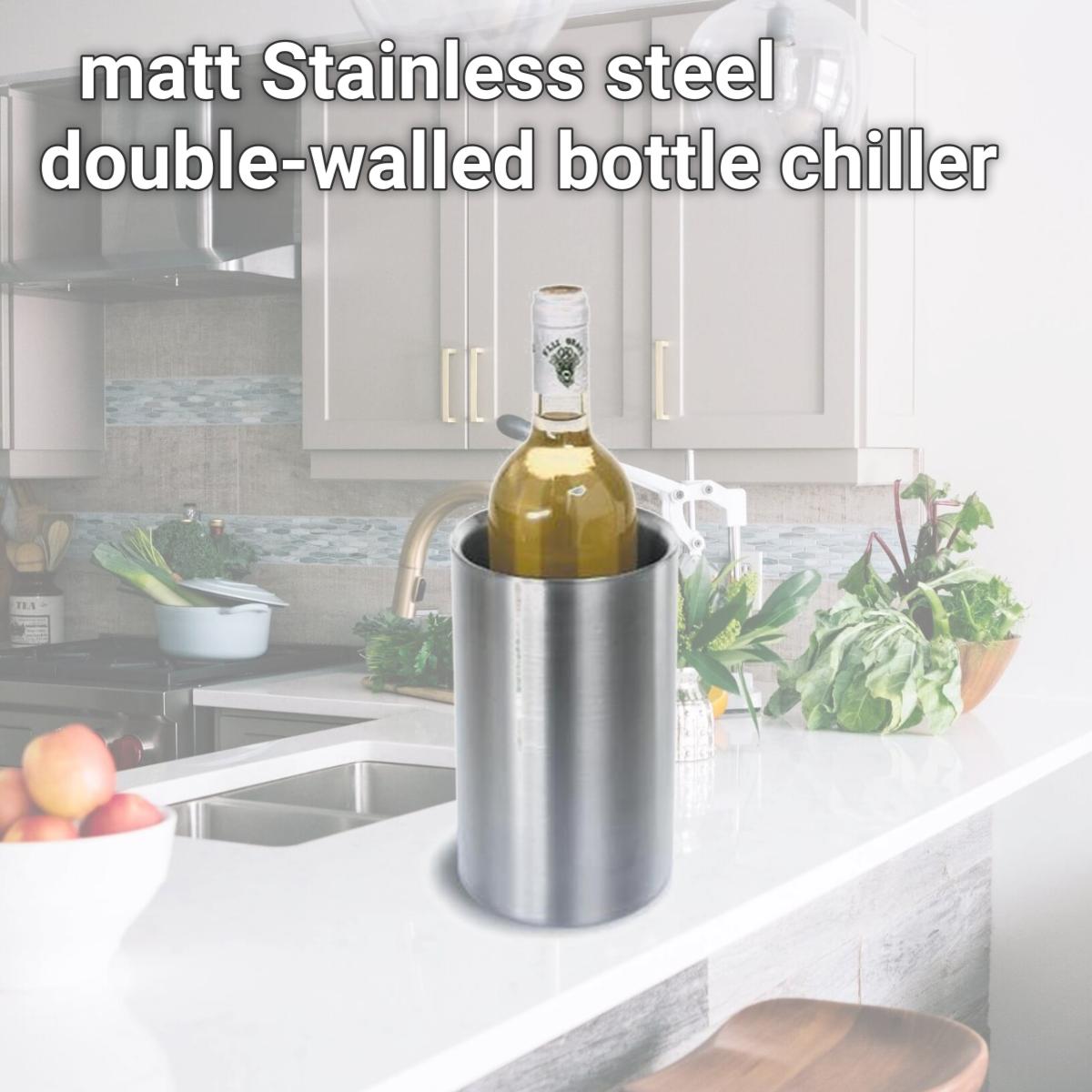 Picture of Blomus 68237 matt Stainless steel double-walled bottle chiller