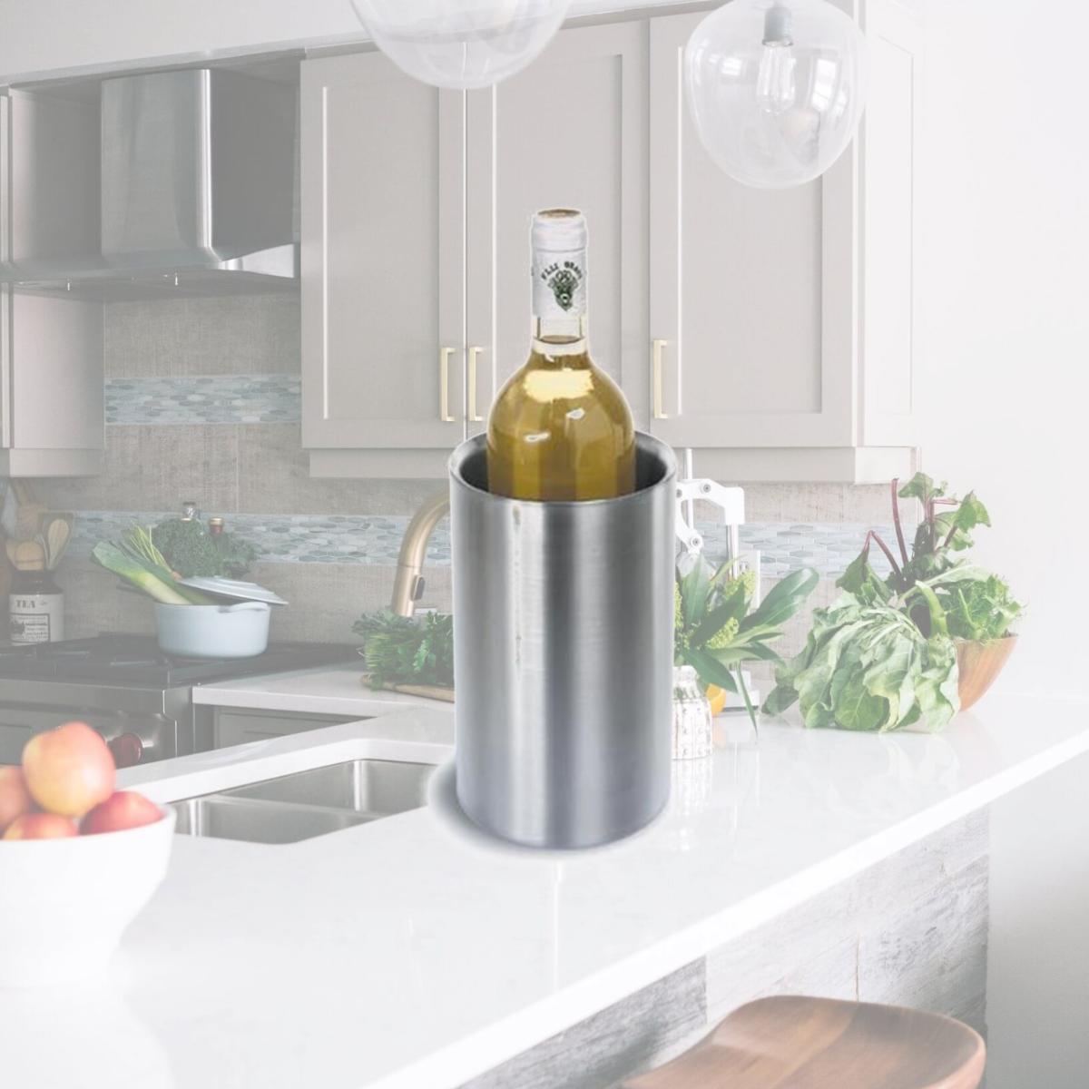 Picture of Blomus 68237 matt Stainless steel double-walled bottle chiller