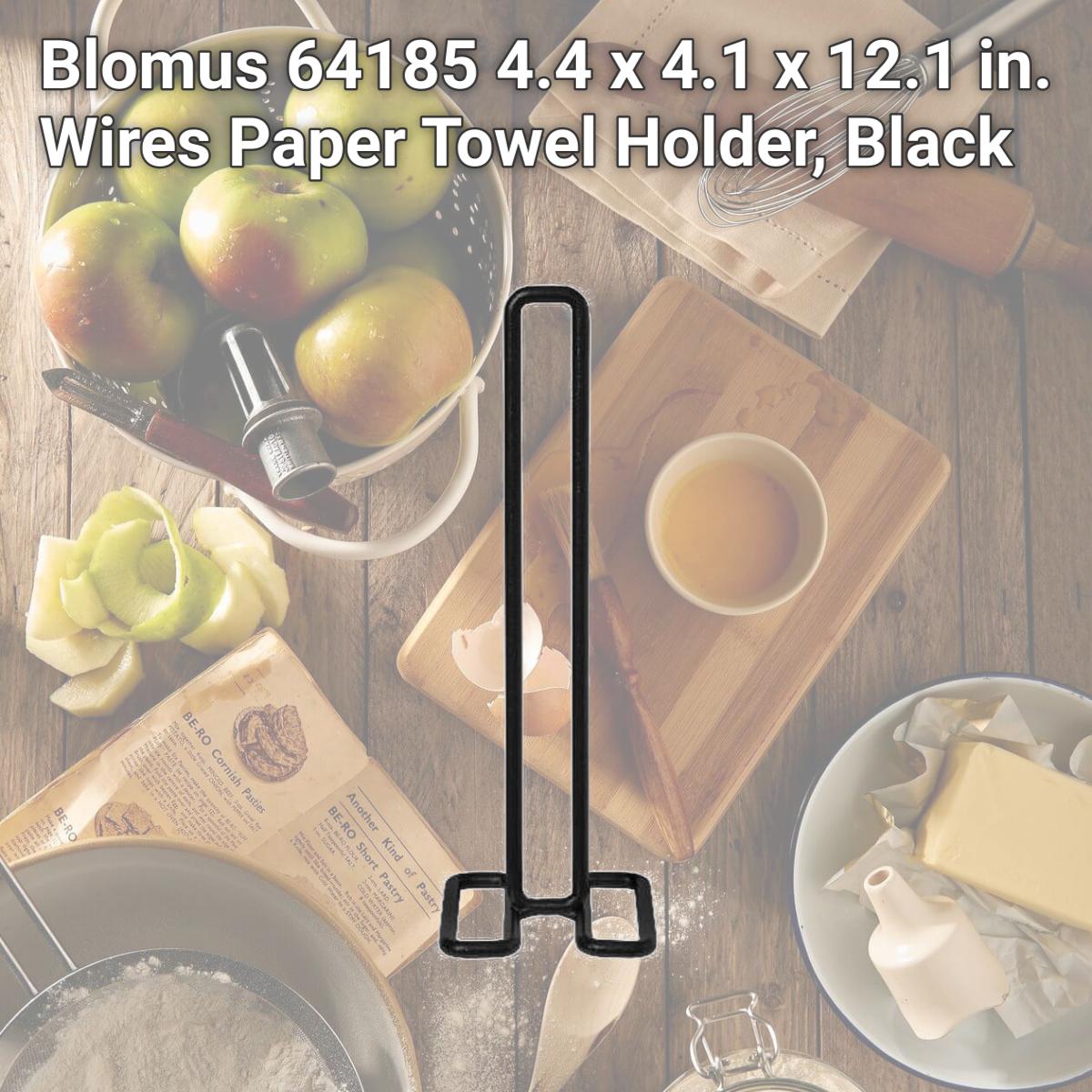 Picture of Blomus 64185 4.4 x 4.1 x 12.1 in. Wires Paper Towel Holder, Black