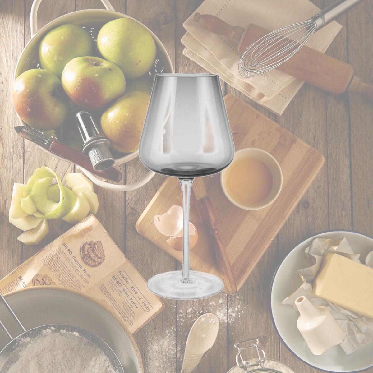 Picture of Blomus 64279 Belo Red Wine Glasses, Smoke - Set of 2