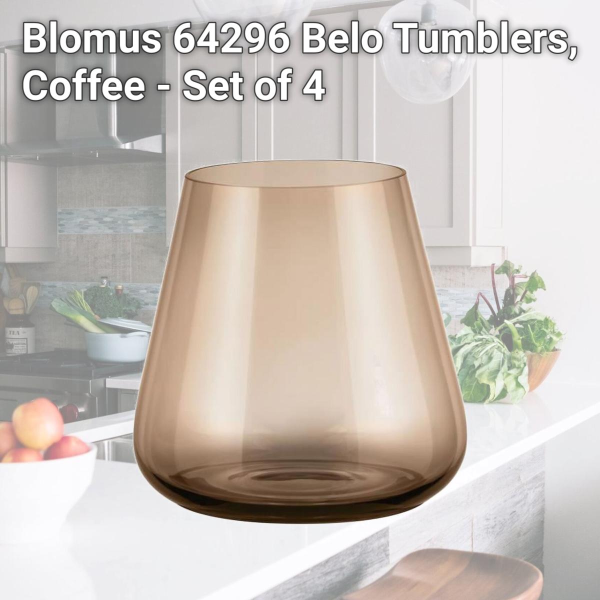 Picture of Blomus 64296 Belo Tumblers, Coffee - Set of 4