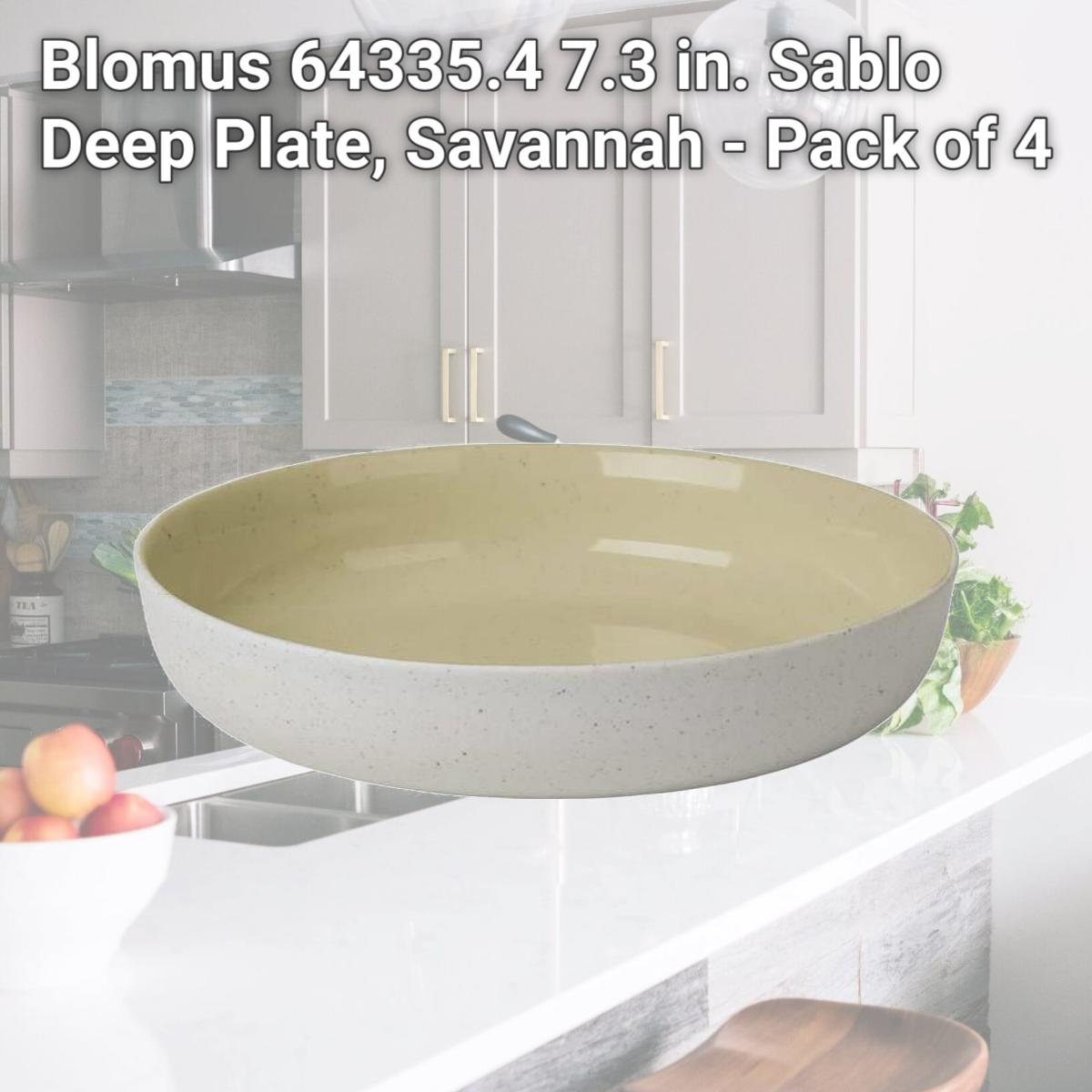Picture of Blomus 64335.4 7.3 in. Sablo Deep Plate, Savannah - Pack of 4
