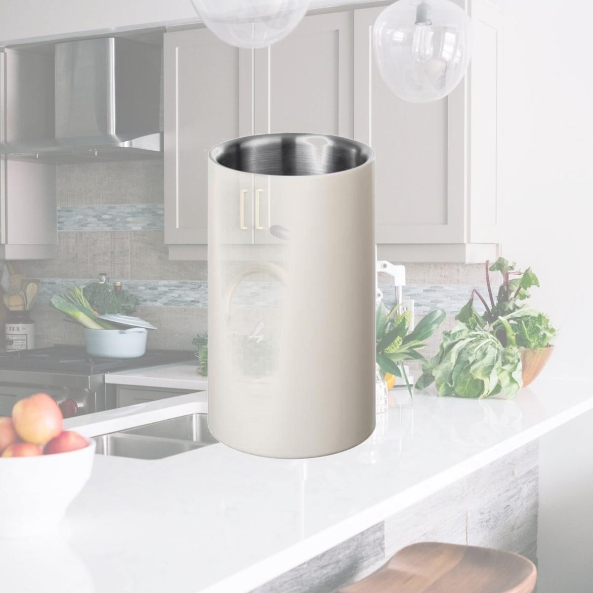 Picture of Blomus 64275 Easy Wine Bottle Cooler with Double Wall Insulation, Moonbeam Beige