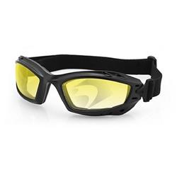 Bbal001y Bala Goggles Matte Black, Anti-fog Yellow Lens Eyewear