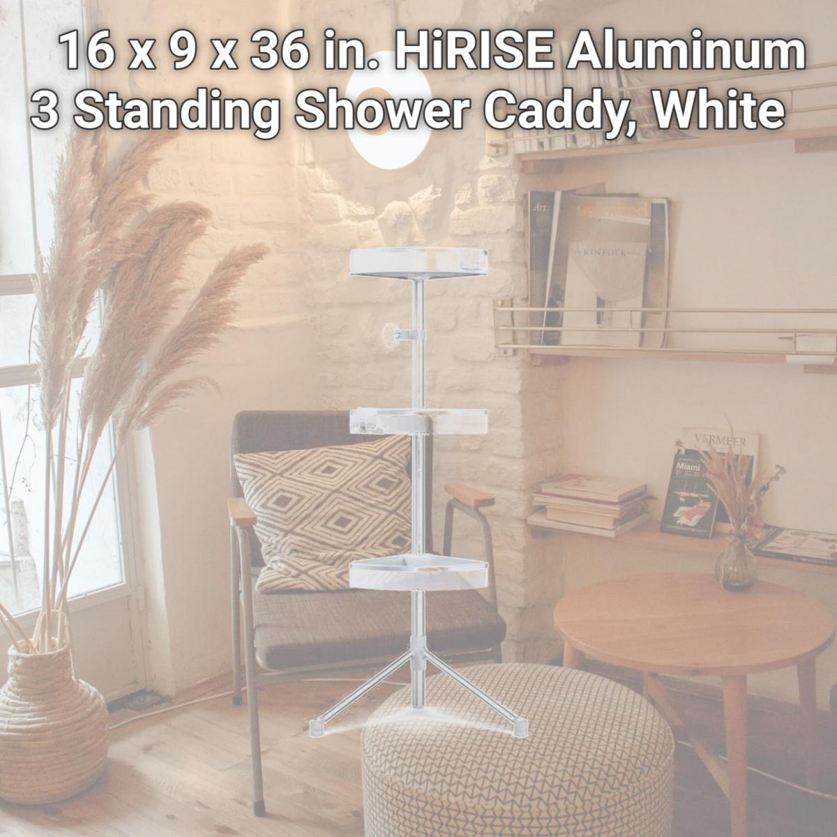 Picture of Better Living 70053 16 x 9 x 36 in. HiRISE Aluminum 3 Standing Shower Caddy, White