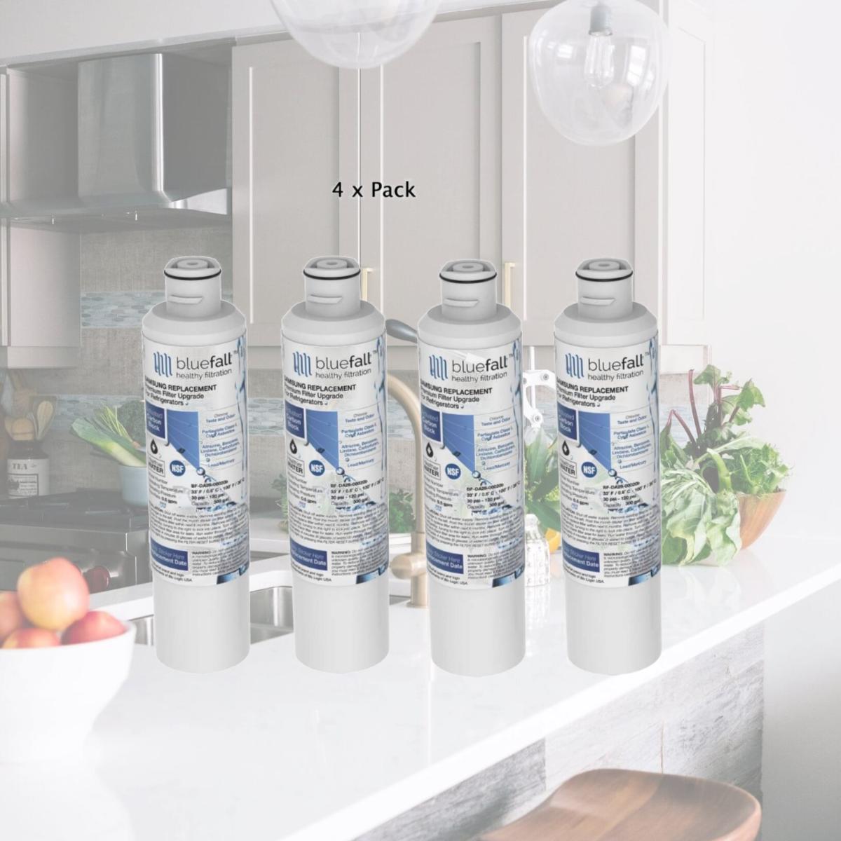 Picture of Drinkpod USA BF29-00020B-4pack Samsung Compatible Da29-00020b Refrigerator Water Filter by Bluefall, Pack of 4