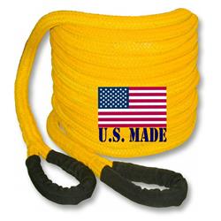 U.s. Made "hard-hat Safety Yellow" Safe-t-line® Kinetic Snatch Rope - 1 Inch X 30 Ft (4x4 Vehicle Recovery)
