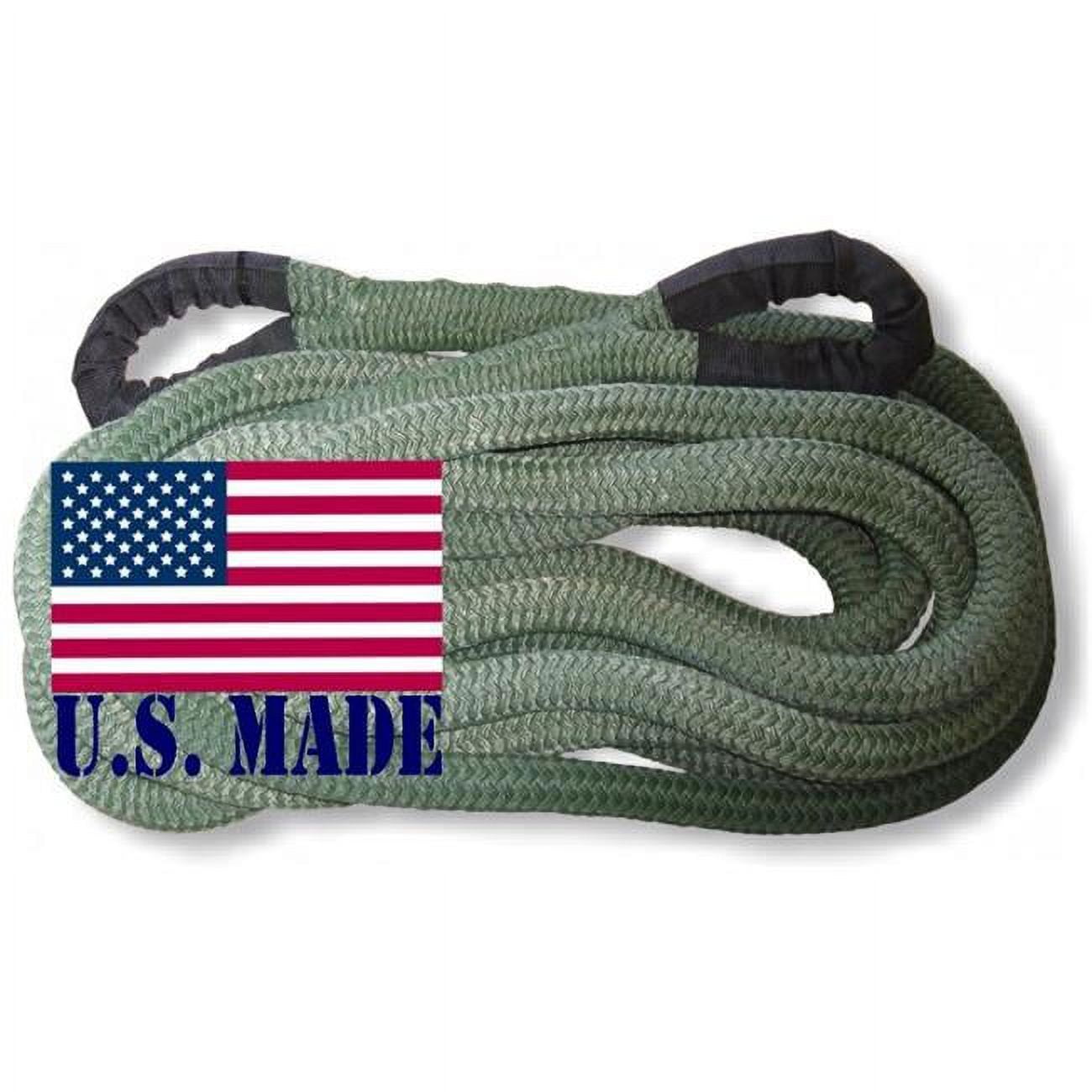 U.s. Made "military Green" Safe-t-line® Kinetic Recovery (snatch) Rope - 1 Inch X 30 Ft (4x4 Vehicle Recovery)