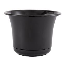 Ep1200 12 In. Expressions Planter With Saucer, Black