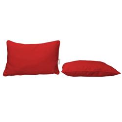 Pu2013c2067 20 X 13 In. Sunbrella Designer Fabric Lumbar Pillow, Canvas Jockey Red - Pack Of 2