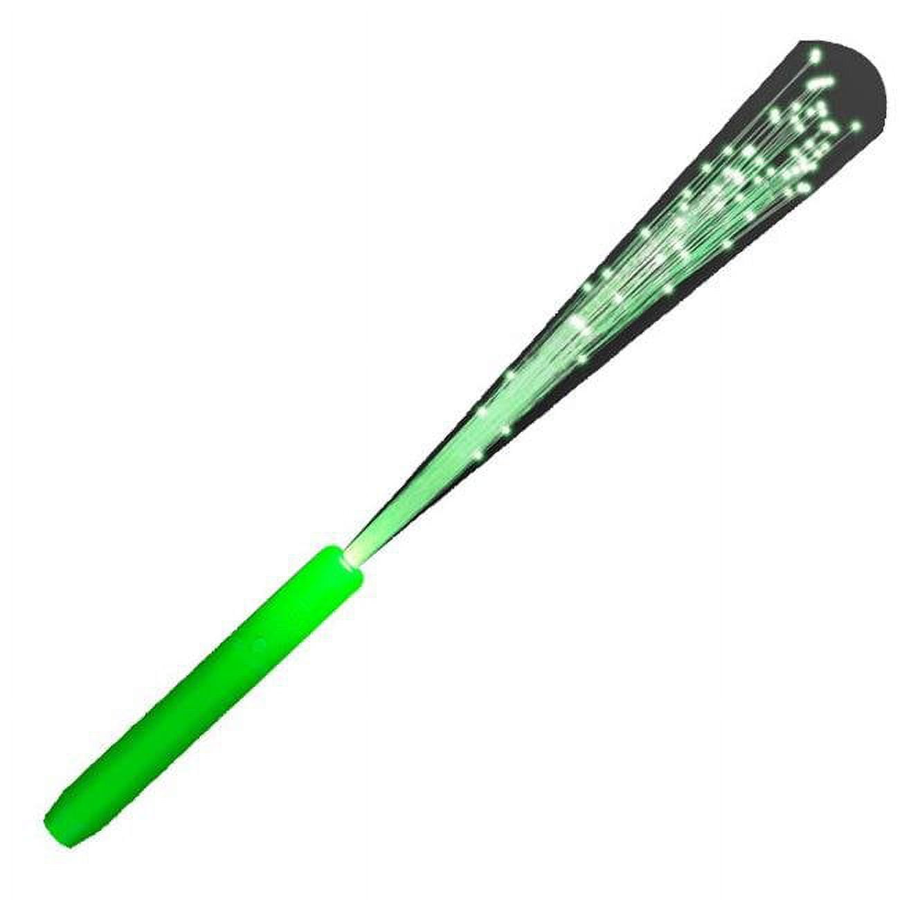 1002075 Green Fiber Optic Wands With Jade Leds