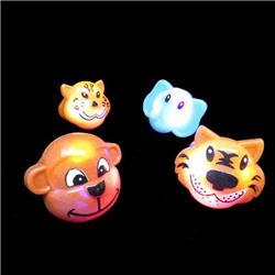 1051000 Light Up Soft Animal Rings Assorted Color - Pack Of 24