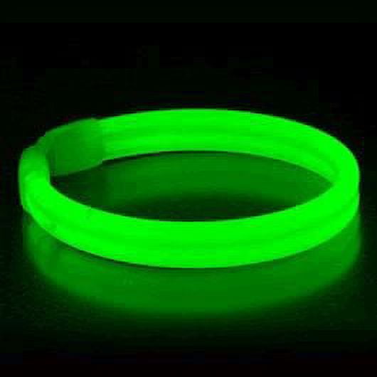 1145052 Wide Glow Stick 8 In. Bracelet, Green - Pack Of 30