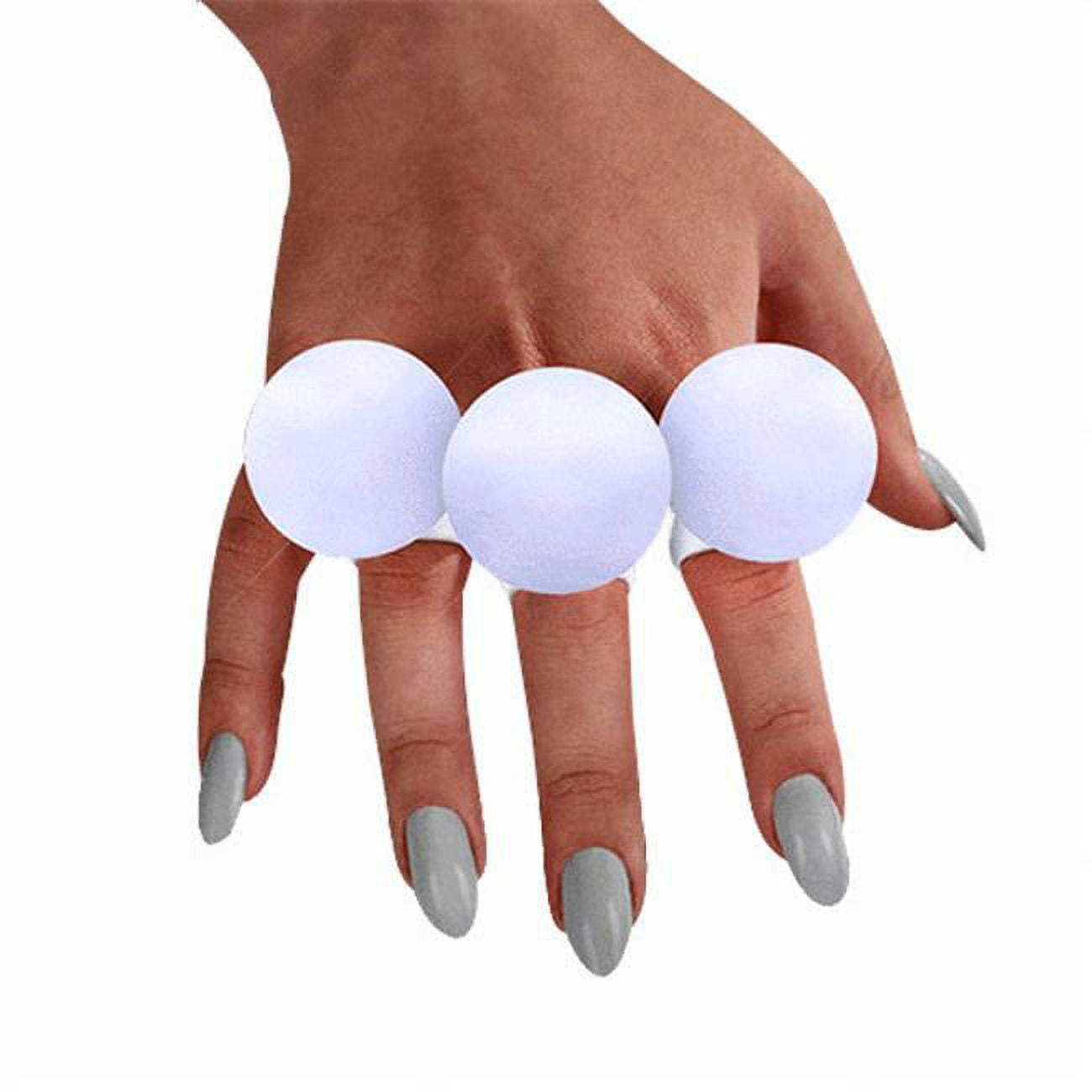 Huge Electronic White Orb Mood Ring