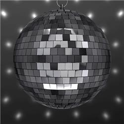 A8050 8 in. Disco Mirror Ball Set with White LED Spotlight & Motor