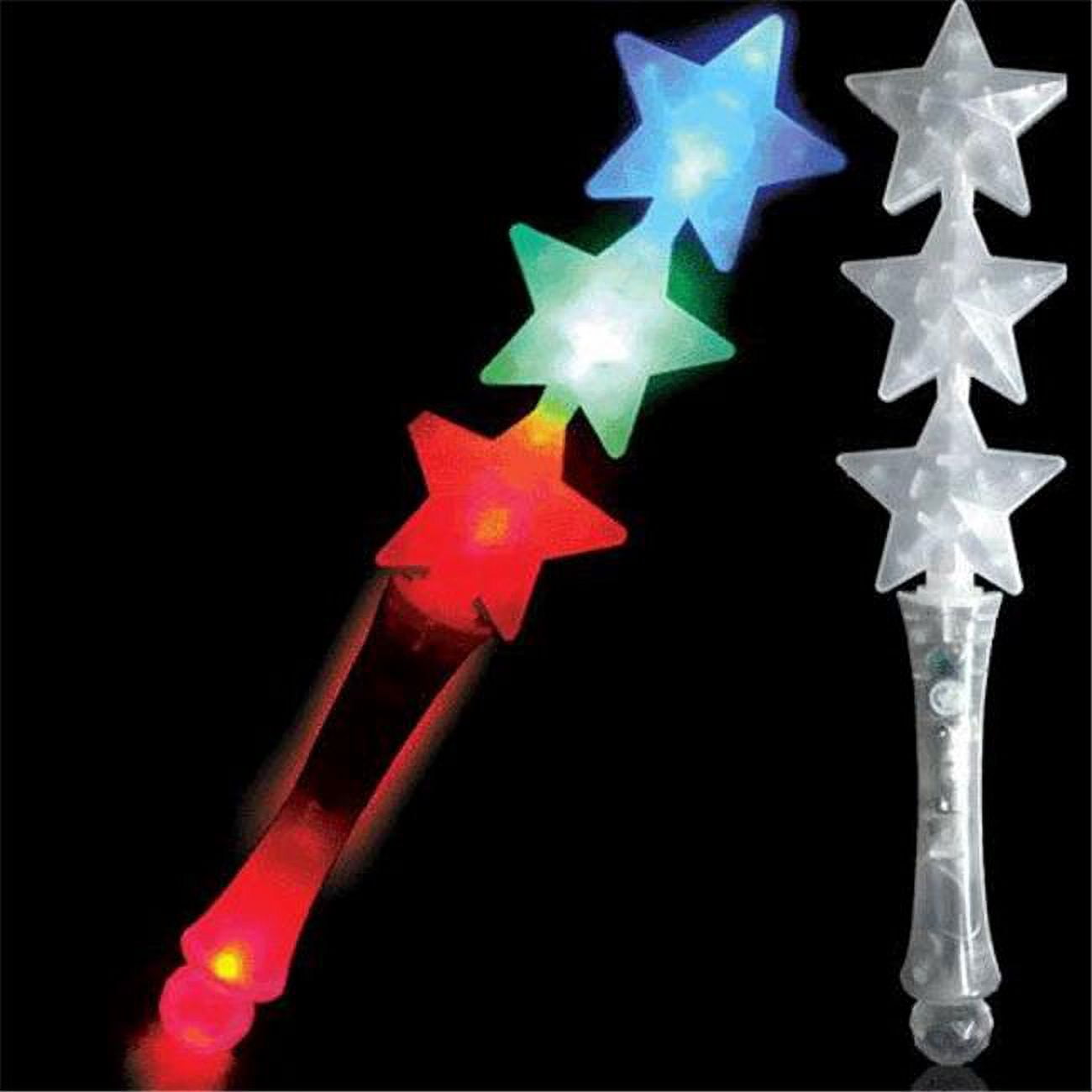 1496010 3 Star Wand, Blue, Jade & Red