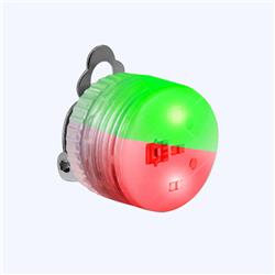 1920000 Flashing Body Light Lapel Pins, Red & Green