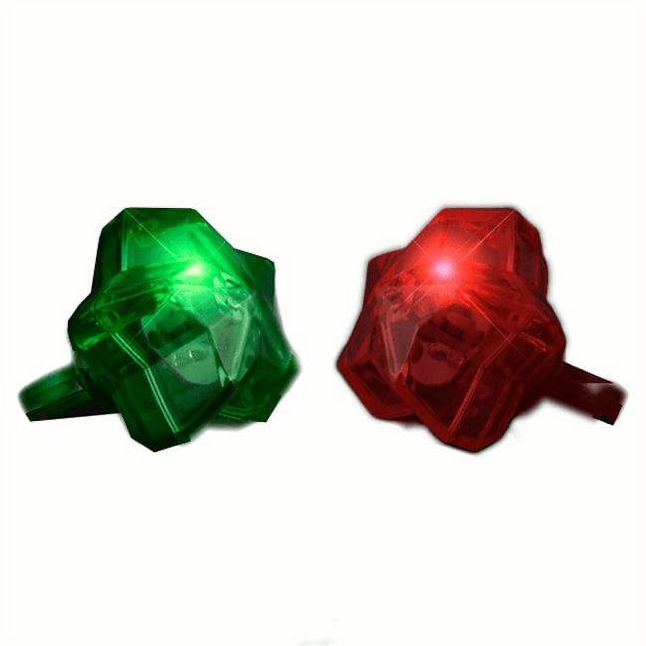 FSSFCR24 Flashing Star Shaped Festive Christmas Ring - Pack of 24