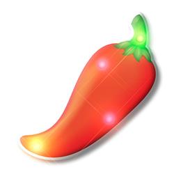 3360000 Chili Pepper Flashing Body Light Lapel Pins