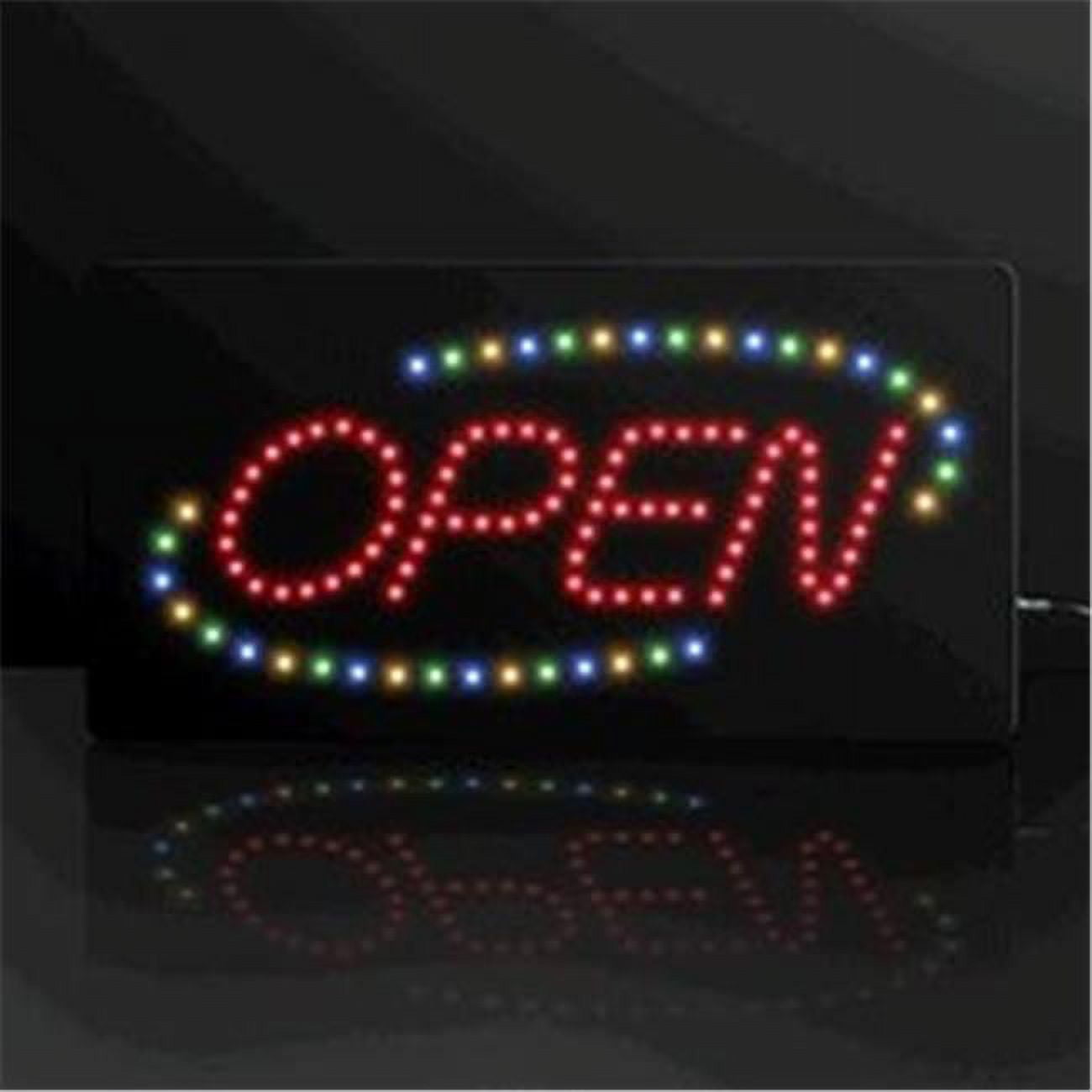 5100000 Multi Color Led Open Sign With Ac Adapter