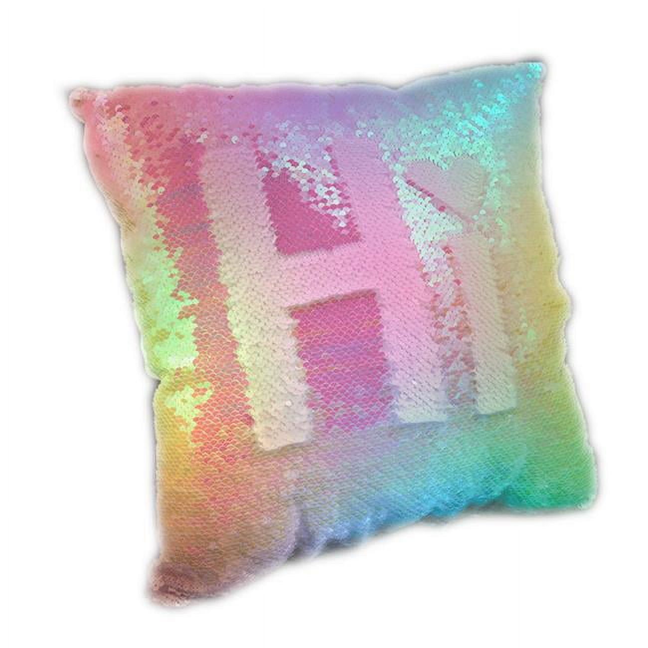 Lmrsp-rnw Led Magic Reversible Sequin Pillow