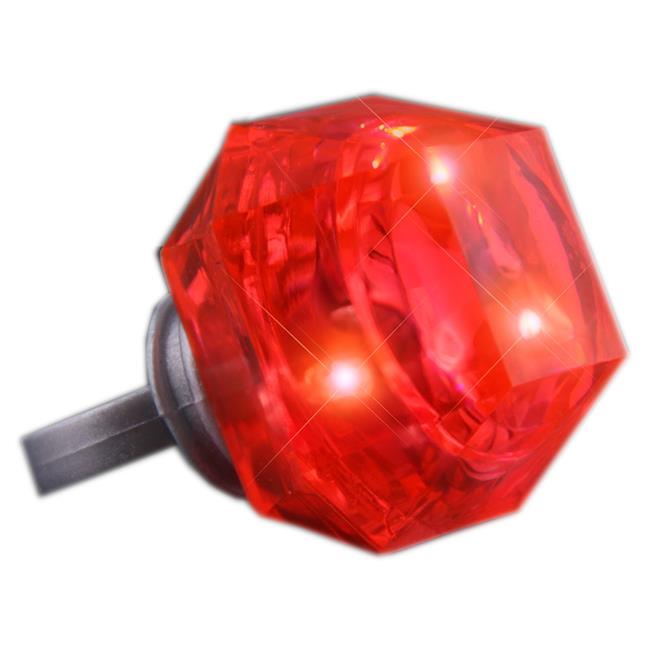 10560-rd Huge Gem Diamond Ring, Red