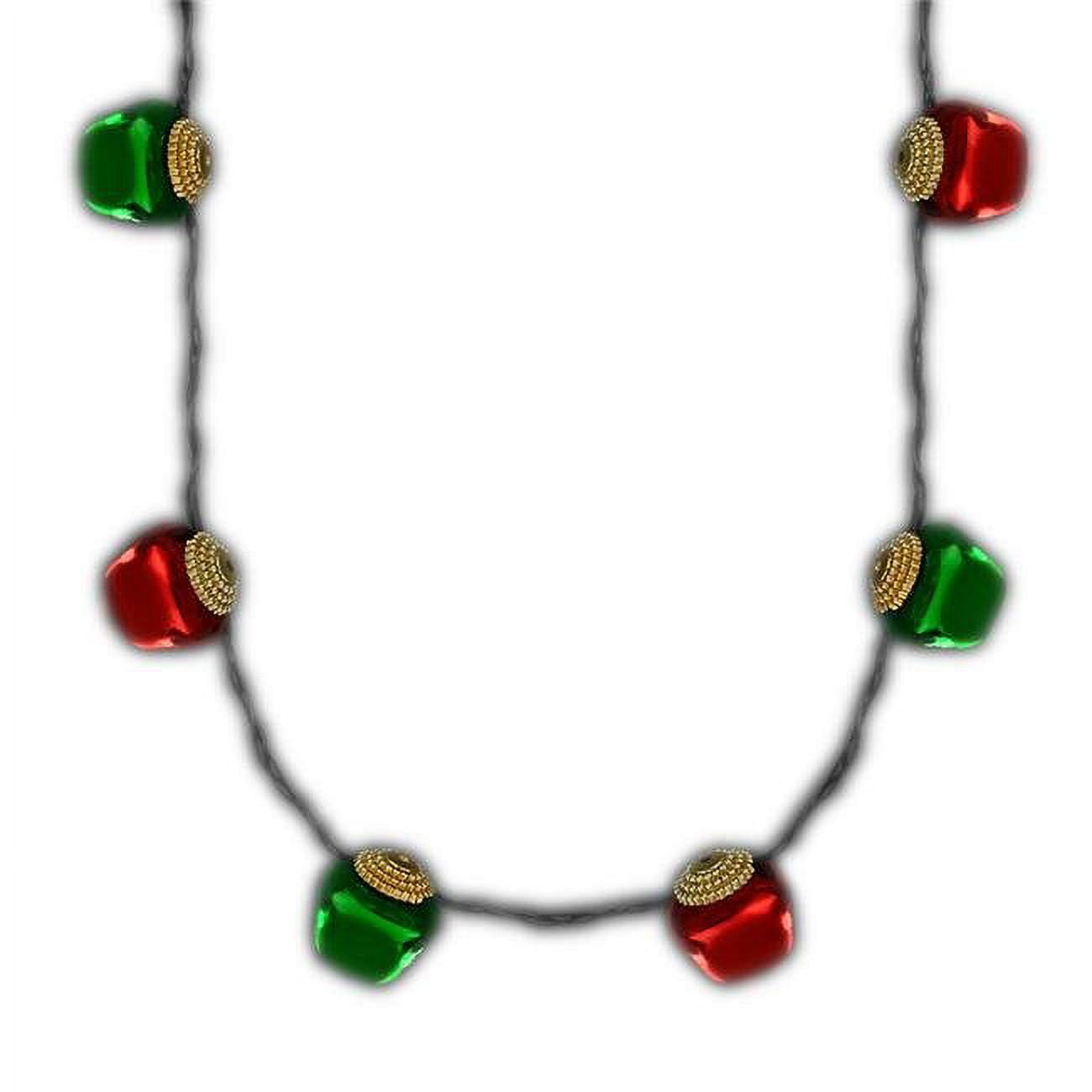 JBFCN26 Jingle Bells Flashing Christmas Necklace