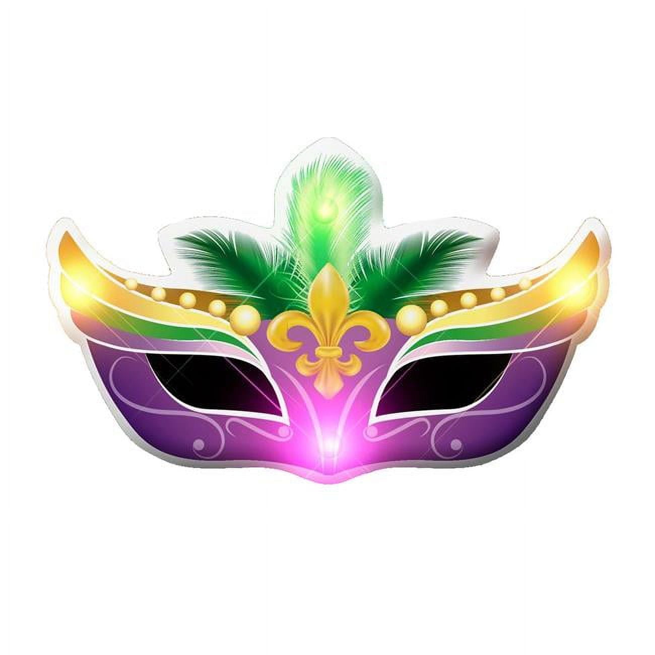 600000 Mardi Gras Mask Flashing Body Light Lapel Pins