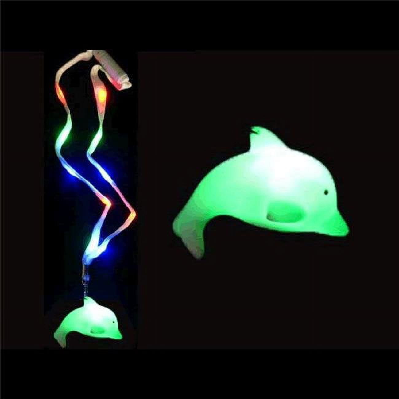 1251050 Led Dolphin Charm Necklace With Lightup Lanyard