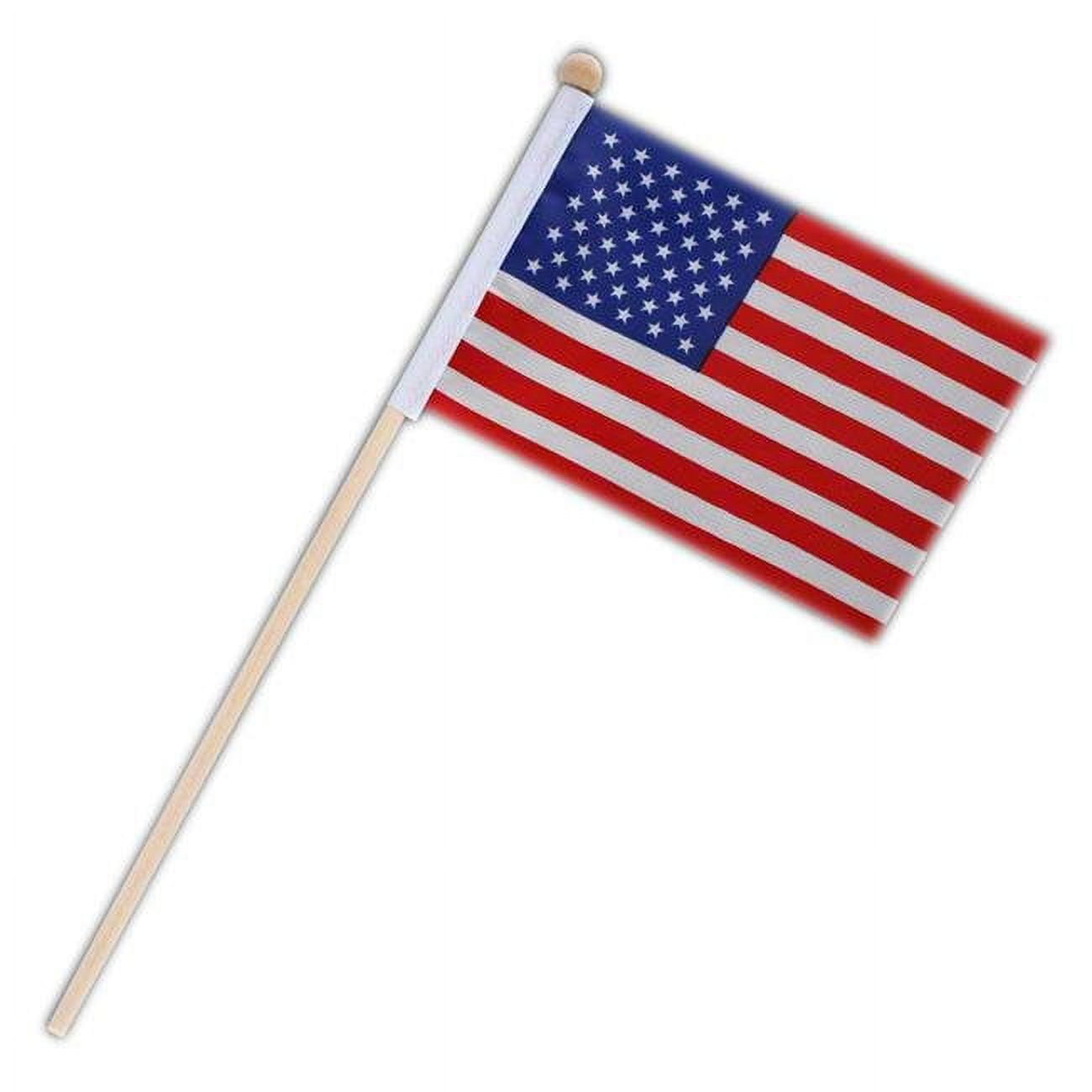 NLUFOS-USA Non Light Up US American Flag on Stick