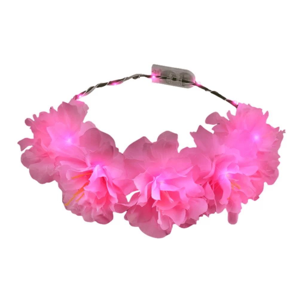 A590-LUPIPH Light Up Perfect Infinite Pink Fairy Halo Crown