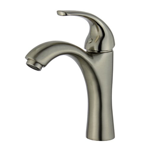 Bellaterra Home 10165b1-bn-w 2 X 5 X 8 In. Seville Single Handle Bathroom Vanity Faucet, Brushed Nickel