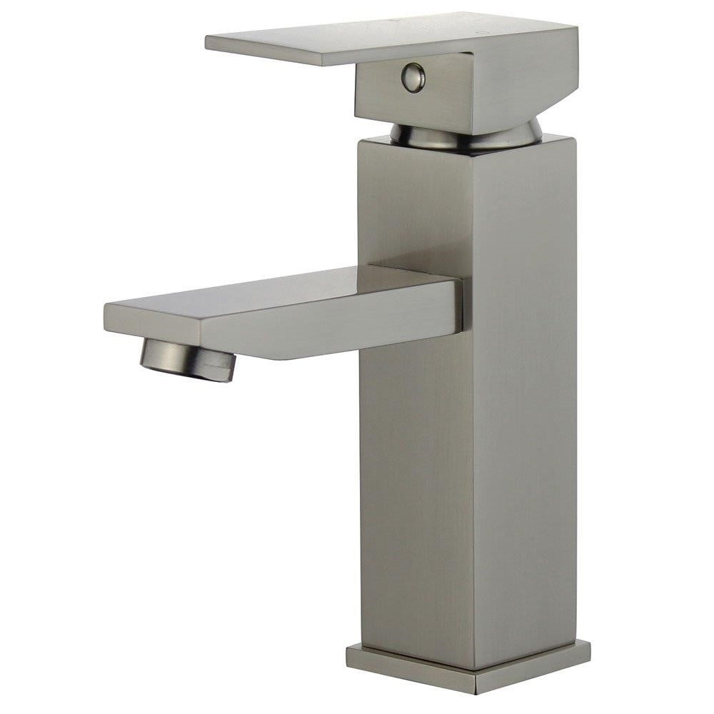 Bellaterra Home 10167-bn-w 2 X 4.1 X 6.8 In. Granada Single Handle Bathroom Vanity Faucet, Brushed Nickel