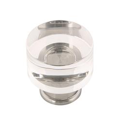 1.25 In. Midway Collection Knob, Crysacrylic With Chrome