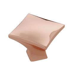 H076014-cp 1.25 In. Twist Collection Knob, Polished Copper