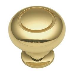 K19 Power & Beauty Collection Knob ,polished Brass - 1.25 In.