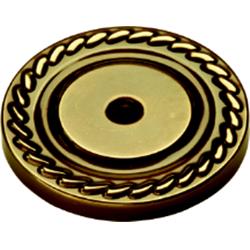 P106 Annapolis Backplate For Knob, Antique Brass - 1.5 In.