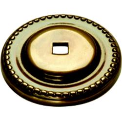 P144 Savannah Backplate For Knob, Sherwood Antique Brass - 1.5 In.