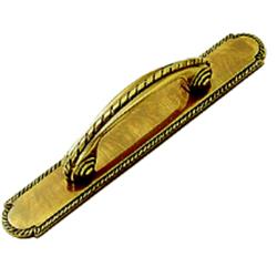 P109 Annapolis Backplate For Handle, Antique Brass - 3 In.