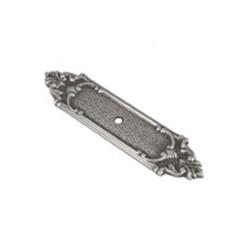 F505 Richelieu Backplate For Knob, Antique Pewter - 1.125 In.