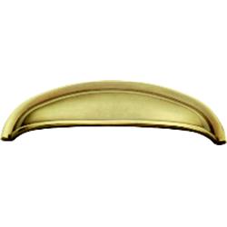 K107 Power & Beauty Solid Brass Cabinet Cup Pull - 3 In.