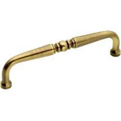 P9721-07 Sherwood Antique Brass Power And Beauty Solid Brass Cabinet Pull - 4 In.