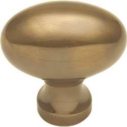 P9175-07 Sherwood Antique Brass Power And Beauty Solid Brass Cabinet Knob - 1.25 In.